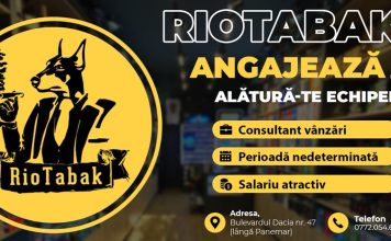 RioTabak angajează personal în zona Rogerius!