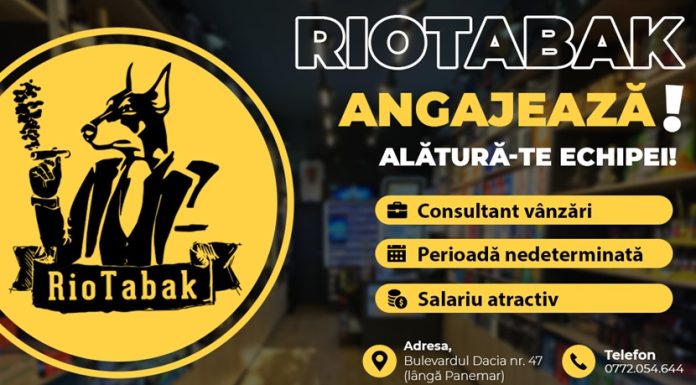 RioTabak angajează personal în zona Rogerius!